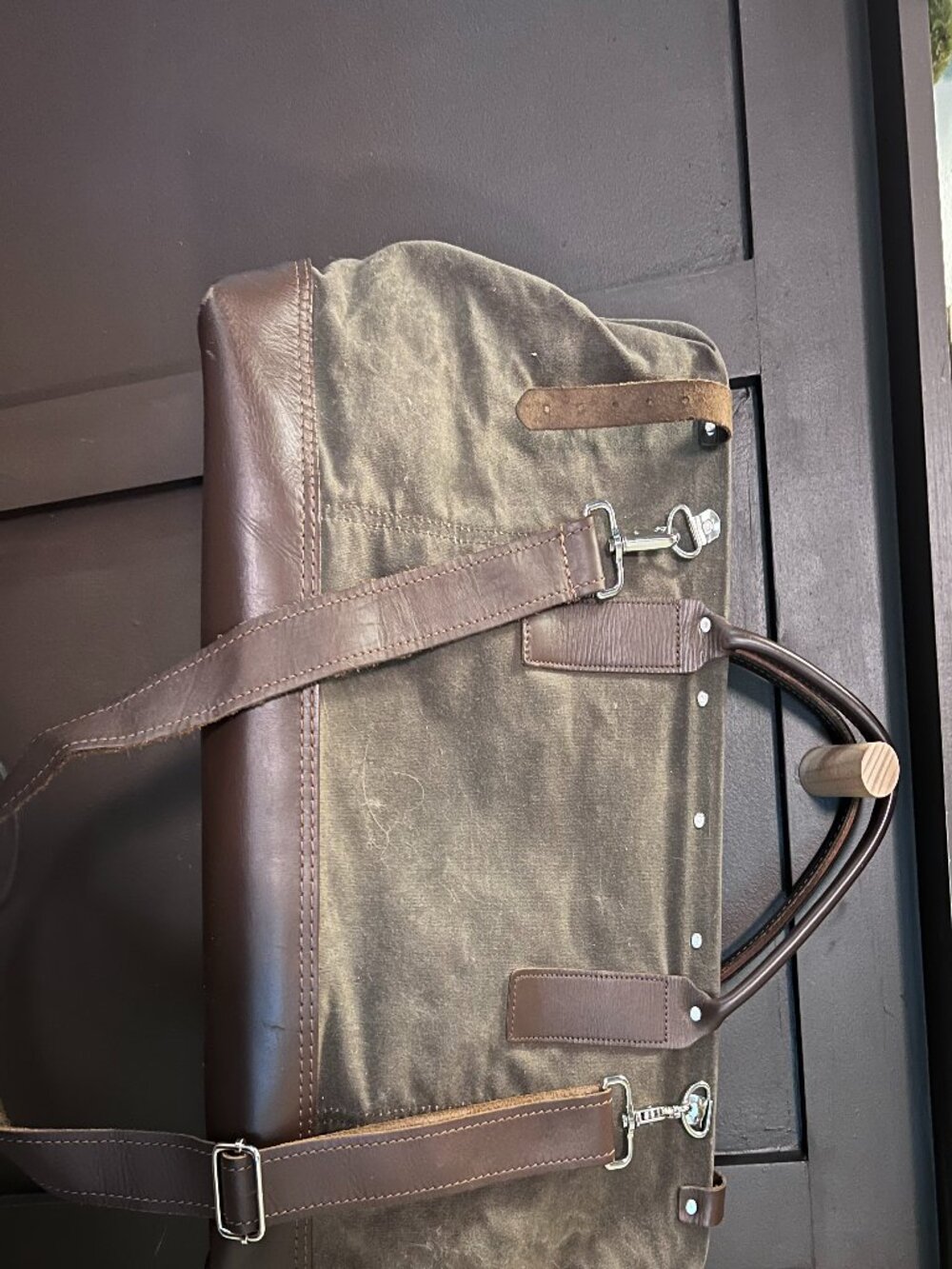 Wood and Faulk Weekender Bag